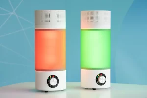 Une lampe LED change de couleur en fonction du niveau de bruit